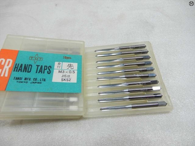 田野井製作所 M3×0.5 10本 タップ・ダイス・ねじ切り工具 の画像 2枚目