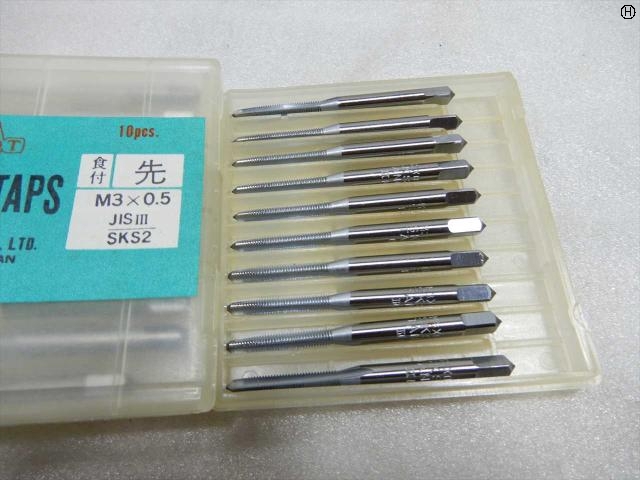 田野井製作所 M3×0.5 10本 タップ・ダイス・ねじ切り工具 の画像 2枚目