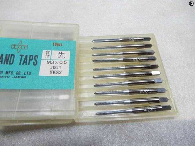田野井製作所 M3×0.5 10本 タップ・ダイス・ねじ切り工具 の画像 2枚目