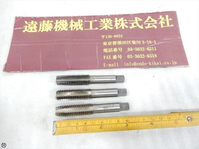 田野井製作所 W5/8-11U 3本 タップ・ダイス・ねじ切り工具 の画像 1枚目