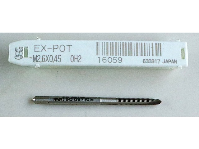 OSG EX-POT-STD-M2.6X0.45 Tap / Dice / Threading Tool Image 1
