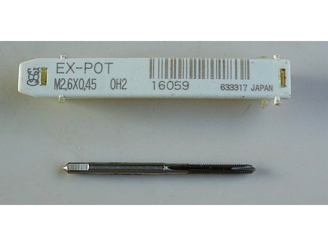 OSG EX-POT-STD-M2.6X0.45 Tap / Dice / Threading Tool Image 1