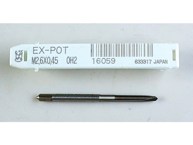 OSG EX-POT-STD-M2.6X0.45 Tap / Dice / Threading Tool Image 1