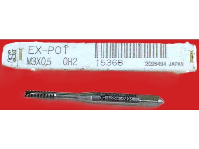 OSG EX-POT-STD-M3X0.5 タップ・ダイス・ねじ切り工具 の画像 1枚目