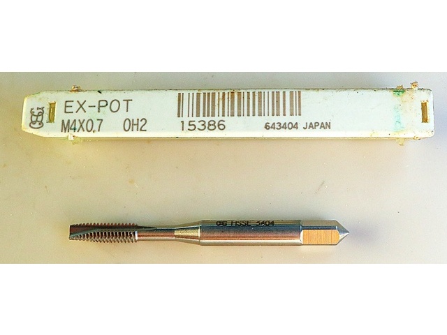OSG EX-POT-STD-M4X0.7 Tap / Dice / Threading Tool Image 1