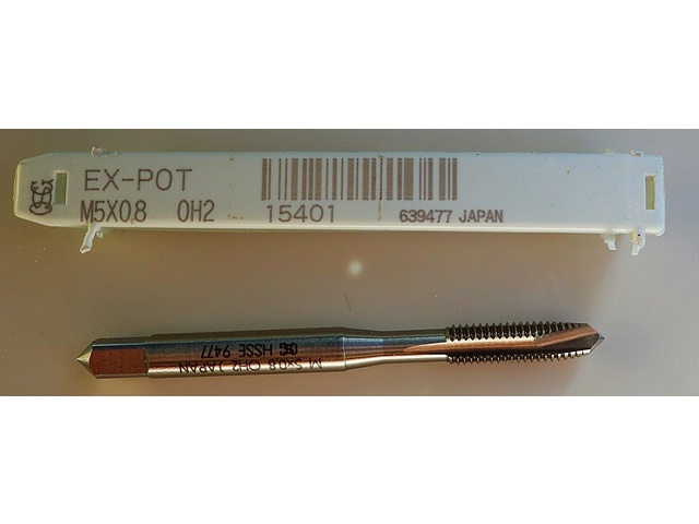 OSG EX-POT-STD-M5X0.8 タップ・ダイス・ねじ切り工具 の画像 1枚目