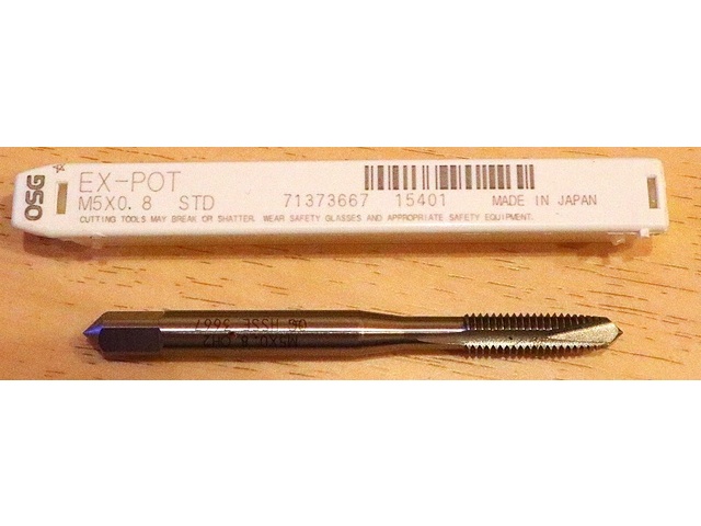 OSG M5X0.8 EX-POT-STD-M5X0.8 Tap / Dice / Threading Tool Image 1
