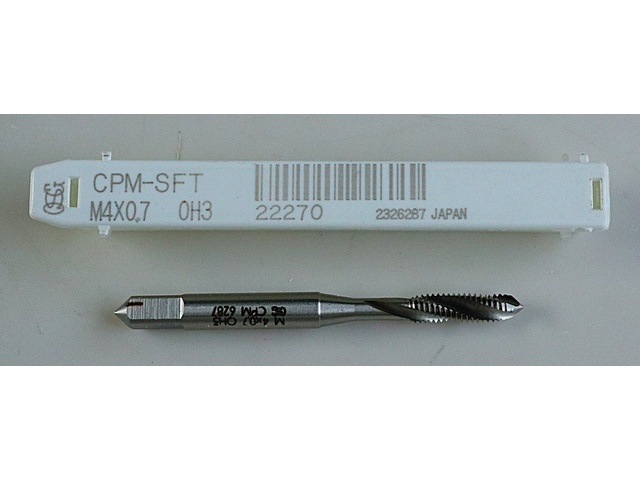 OSG CPM-SFT M4×0.7 タップ・ダイス・ねじ切り工具 の画像 1枚目