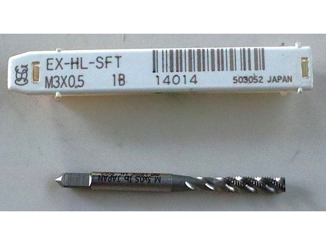 OSG EX-HL-SFT-1B-M3 X 0.5 タップ・ダイス・ねじ切り工具 の画像 1枚目