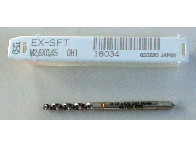 OSG EX-SFT-STD-M2.6X0.45 タップ・ダイス・ねじ切り工具 の画像 1枚目