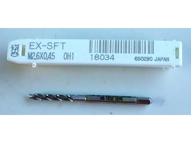 OSG EX-SFT-STD-M2.6X0.45 タップ・ダイス・ねじ切り工具 の画像 1枚目