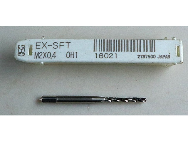 OSG EX-SFT-STD-M2X0.4 Tap / Dice / Threading Tool Image 1