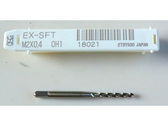 OSG EX-SFT-STD-M2X0.4 タップ・ダイス・ねじ切り工具 の画像 1枚目