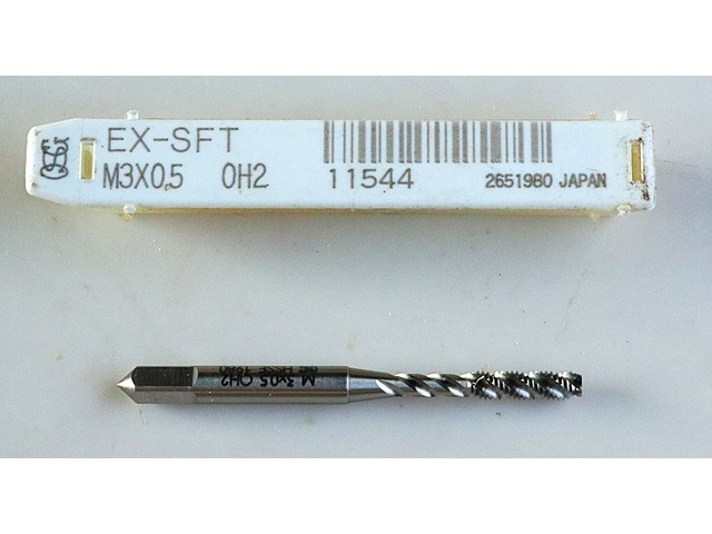 OSG EX-SFT-STD-M3X0.5 タップ・ダイス・ねじ切り工具 の画像 1枚目