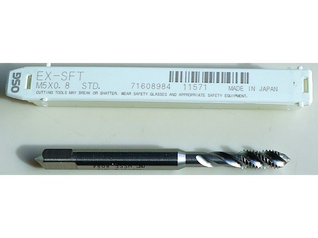 OSG EX-SFT-STD-M5X0.8 Tap / Dice / Threading Tool Image 1