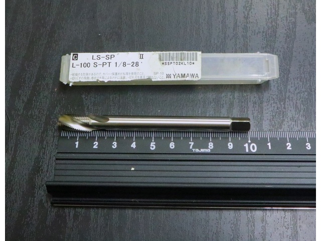 彌満和製作所 YAMAWA LS-SP L-100 S-PT 1/8-28 未使用 タップ・ダイス・ねじ切り工具 の画像 1枚目