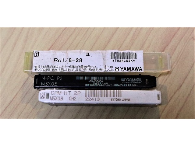 彌満和製作所 YAMAWA 一山 3個 未使用 タップ・ダイス・ねじ切り工具 の画像 1枚目