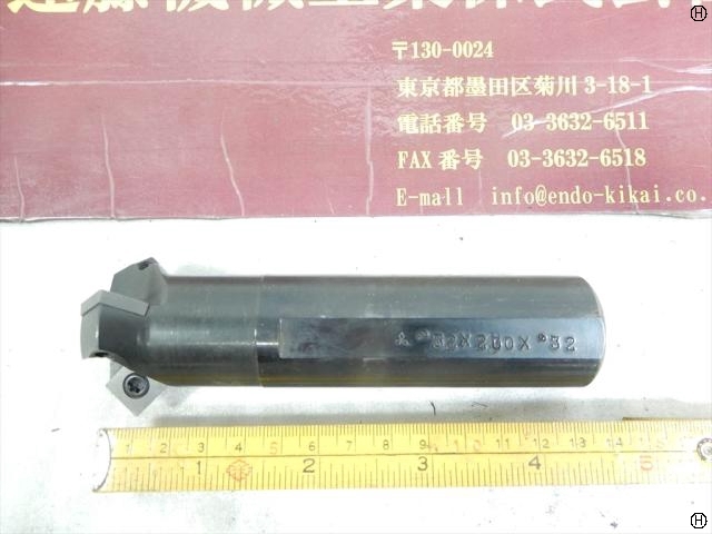 MITSUBISHI MATERIALS 3枚刃 32×200×32 シャンク径32mm Milling Cutter Image 2
