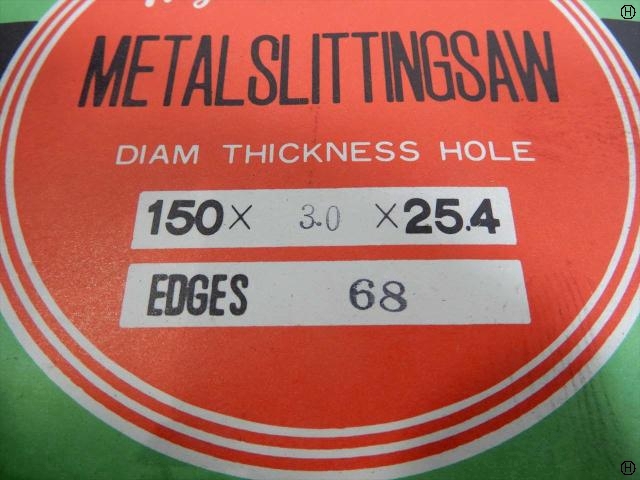 SANKYO TOOL 150×3.0×25.4 2枚セット その他切削・旋削工具 の画像 2枚目