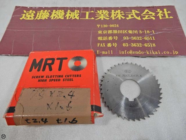 エムアールティ 75×1.6×25.4 その他切削・旋削工具 の画像 1枚目