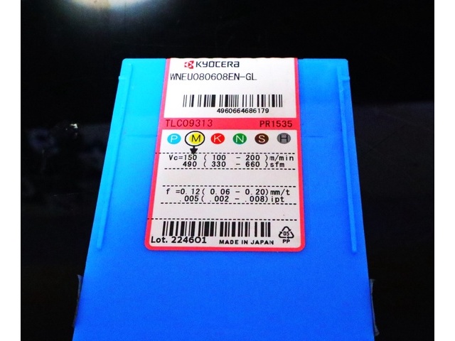 京セラ WNEU080608EN-GL 未使用 インサート・チップ の画像 2枚目
