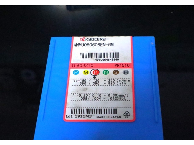 京セラ WNMU080608EN-GM 未使用 インサート・チップ の画像 2枚目