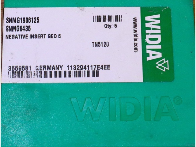 WIDIA PRODUCT GROUP SNMG1906125 6435 5個 未使用 Insert Chip Image 2