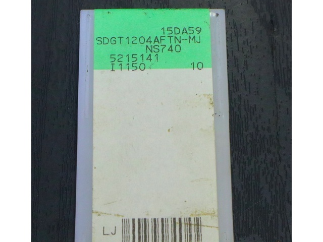 TUNGALOY SDGT1204AFTN-MJ NS740 10個 未使用 Insert Chip Image 2