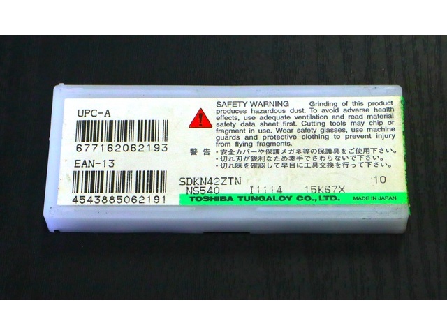 タンガロイ SDKN1203AE NS540 10個 未使用 インサート・チップ の画像 2枚目