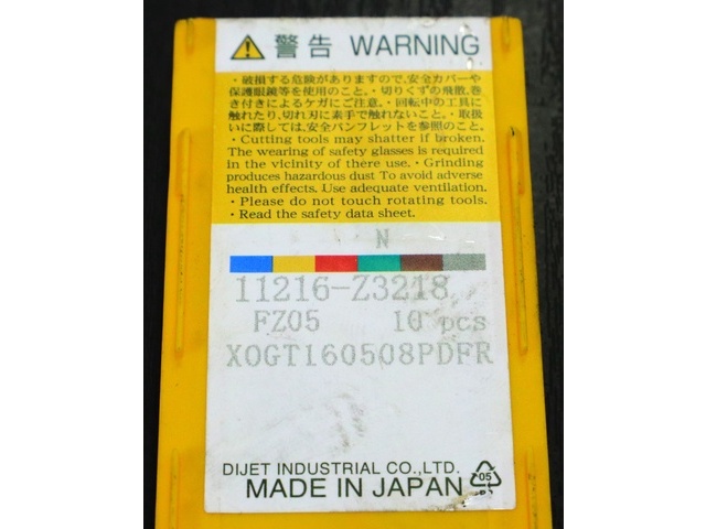 DIJET XOGT160508PDFR 10個 Insert Chip Image 2
