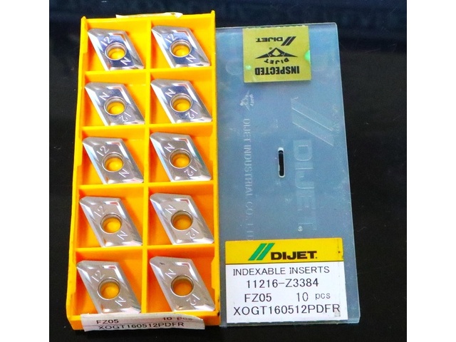 DIJET XOGT160512PDFR 10個 未使用 Insert Chip Image 1