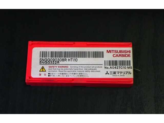 MITSUBISHI MATERIALS SNGG09038R HTi10 10個 未使用 Insert Chip Image 2