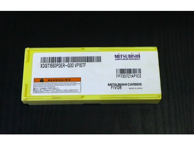 MITSUBISHI MATERIALS XDGT1550PDER-G30 VP15TF 10個 Insert Chip Image 2