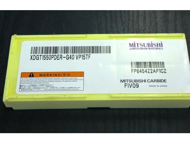 MITSUBISHI MATERIALS XDGT1550PDER-G40 10個 未使用 Insert Chip Image 2