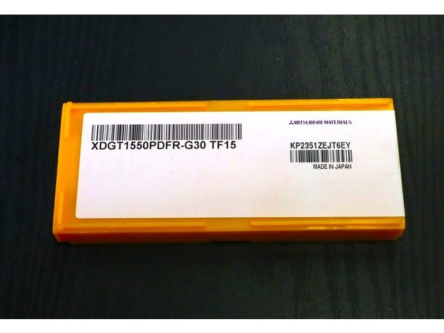 MITSUBISHI MATERIALS XDGT1550PDFR-G30 10個 未使用 Insert Chip Image 2