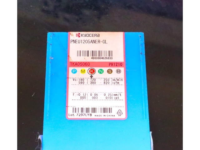 京セラ PNEU1205ANER-GL 10個 未使用 インサート・チップ の画像 2枚目