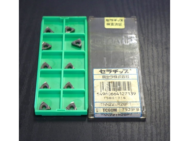 京セラ TNN22IR28PT 10個 未使用 インサート・チップ の画像 1枚目