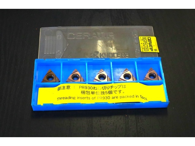 京セラ TNN32IR100M 5個 未使用 インサート・チップ の画像 1枚目