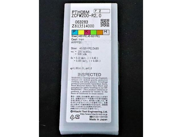 日立ツール PTH08M 2CFW200-R2.0 未使用 インサート・チップ の画像 3枚目