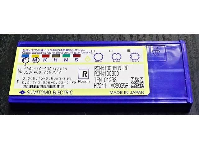 住友電工 RCMX100300 AC8035P 未使用 Insert Chip Image 3