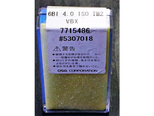 OSG 6BI 4.0 ISO TM2 未使用 インサート・チップ の画像 2枚目