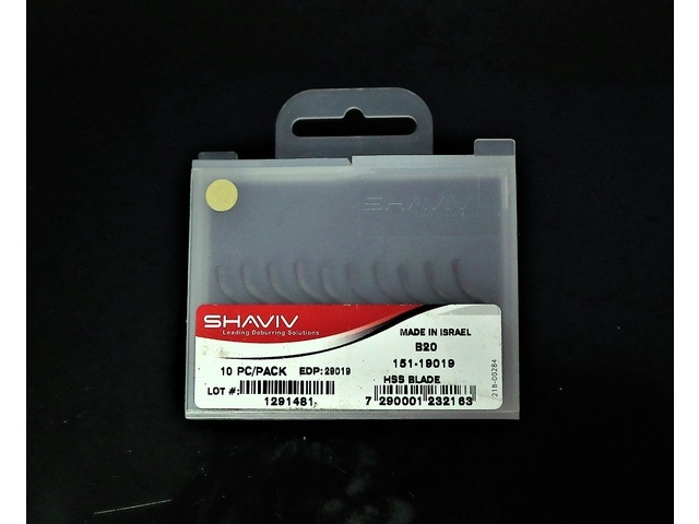 SHAVIV B20 151-19019 10個 未使用 面取り・バリ取り工具 の画像 1枚目