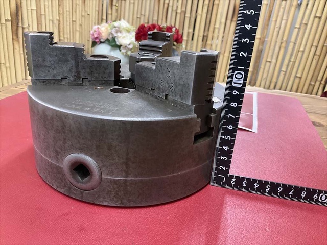 TEIKOKU CHUCK #7 N5 外径 Φ190mm ハンドル無し Lathe Chuck Image 3