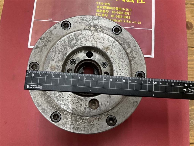 TEIKOKU CHUCK #7 N5 外径 Φ190mm ハンドル無し Lathe Chuck Image 4