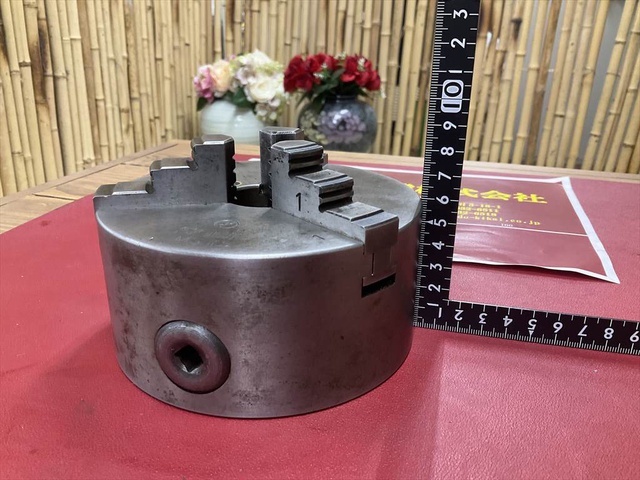 帝国チャック SOUL MS #5 外径Φ130 内径Φ32 ハンドル無し 旋盤チャック の画像 2枚目