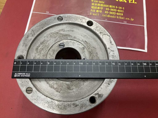帝国チャック SOUL MS #6 外径 Φ165mm ハンドル無し 旋盤チャック の画像 4枚目