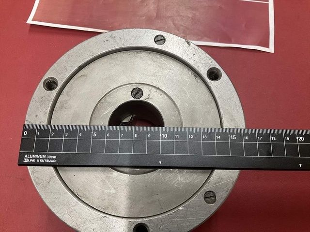 TEIKOKU CHUCK MS #6 外径Φ165 内径Φ43 ハンドル無し Lathe Chuck Image 3