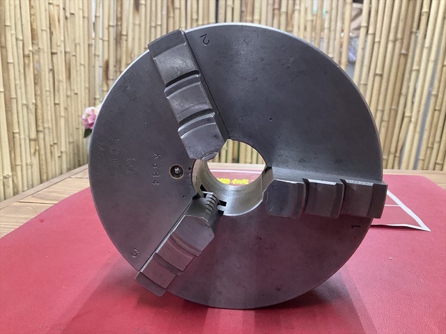 TEIKOKU CHUCK MS #6 外径Φ165 内径Φ43 ハンドル無し Lathe Chuck Image 5
