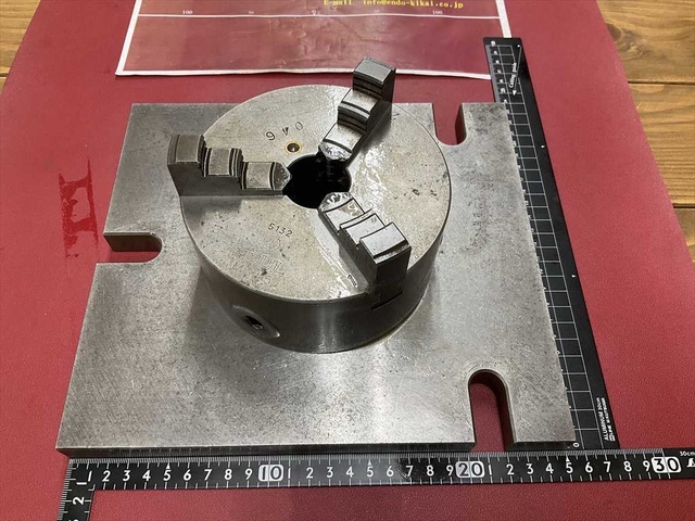 帝国チャック SOUL MS#5 外径130mm 治具ベース付 旋盤チャック の画像 1枚目