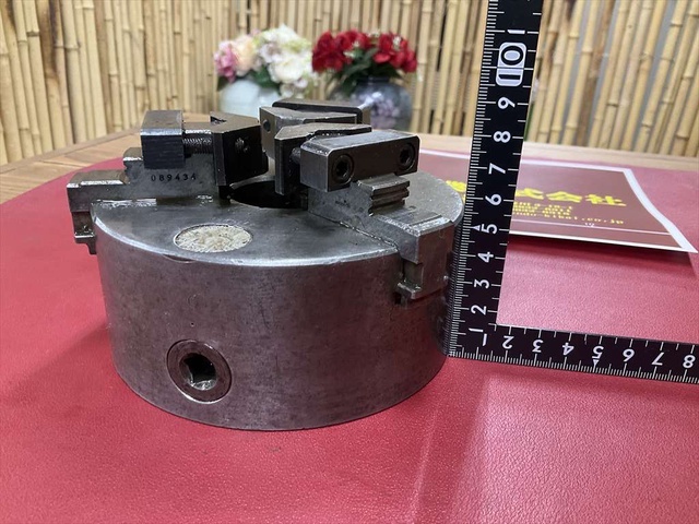 #5 外径Φ128mm 内径Φ38mm ハンドル無し 旋盤チャック の画像 2枚目